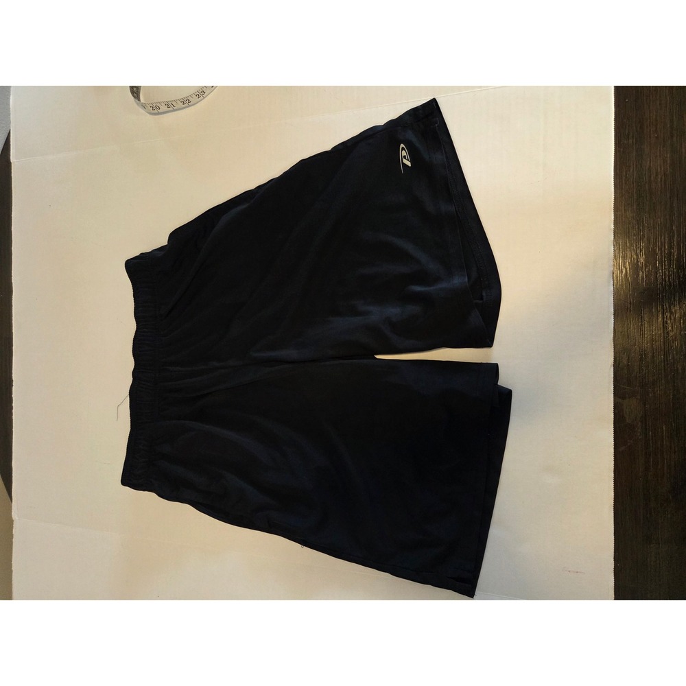 Pro Player Mens Athletic Basketball Shorts Black Elastic Waist Size Medium